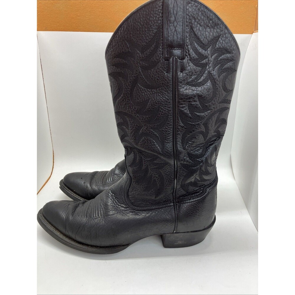 Ariat Mens Size 9 D Heritage Western R Toe Cowboy Boots 10002218 Black Deertan